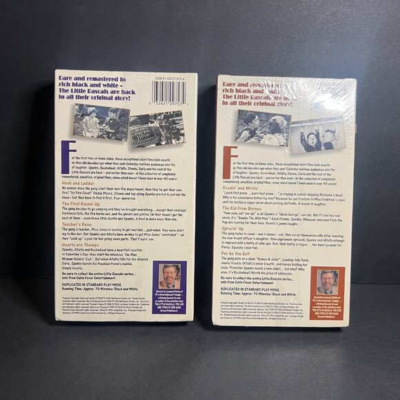 Set of 2 SEALED 1994 VHS The Little Rascals Vol 2 and 4 Remastered & Unedited - Picture 5 of 7